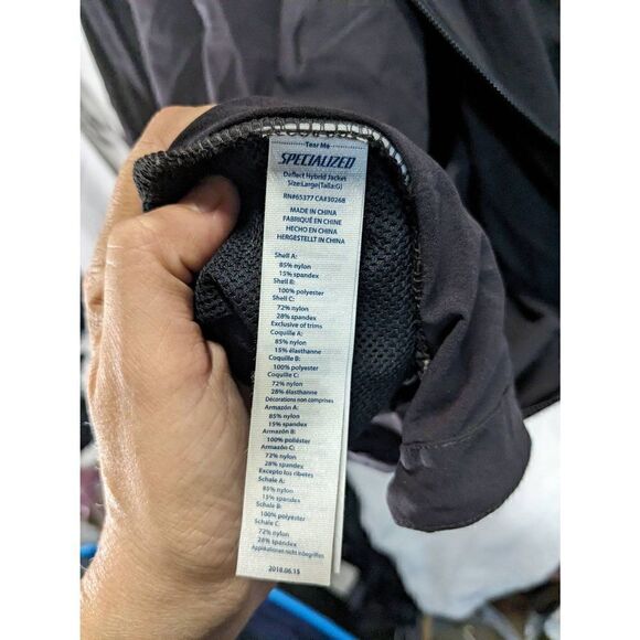 Specialized Hybrid Convertible Jacket Vest Biking Large - Picture 9 of 12